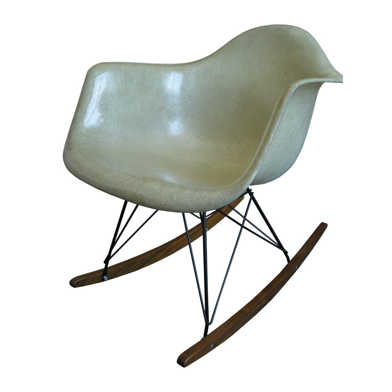 Vintage rocking chair by Eames for Zenith Plastics, 1950