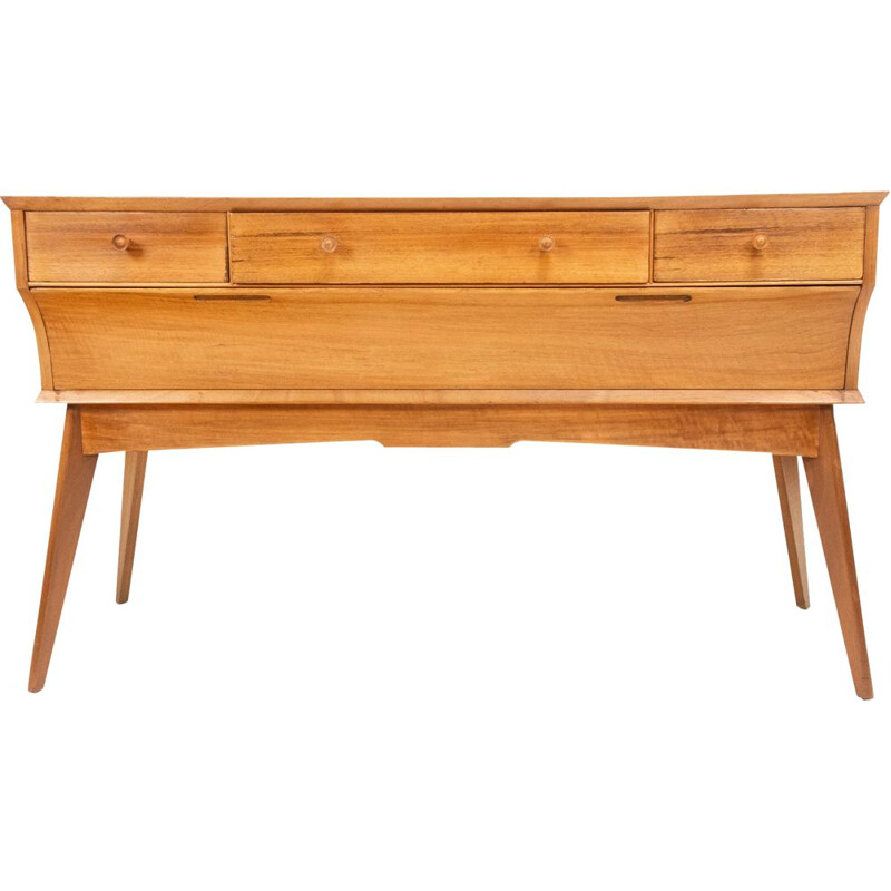 British mid century walnut sideboard by Alfred Cox for Heals, UK 1950s
