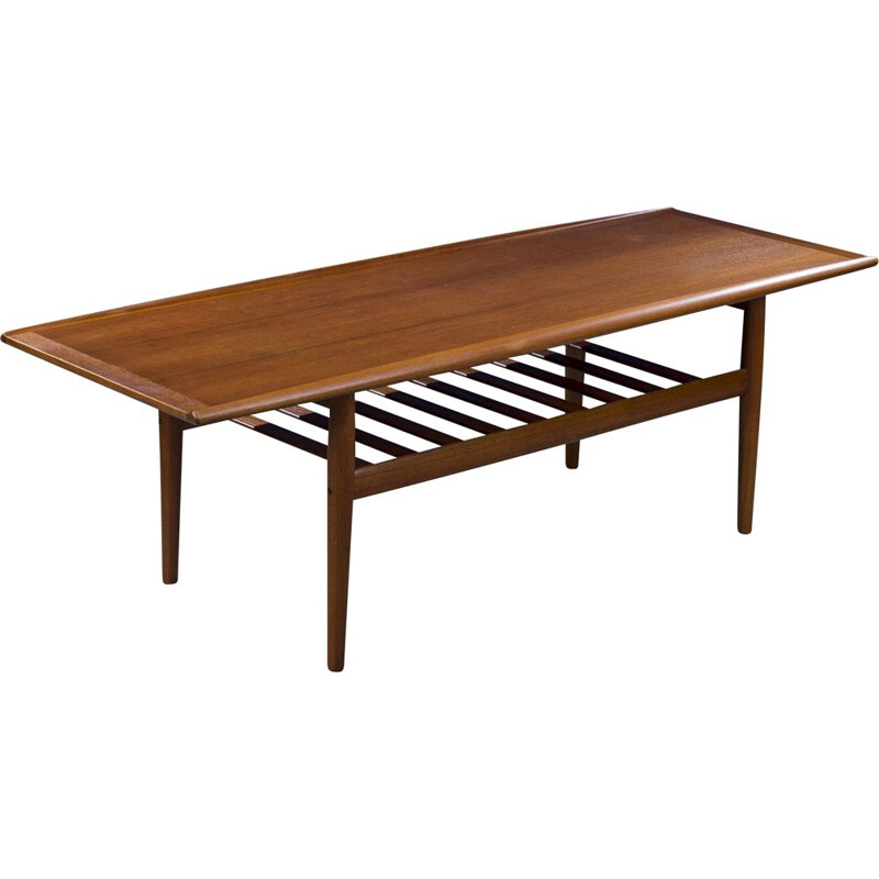 Teak vintage coffee table by Grete Jalk for Glostrup, 1960s