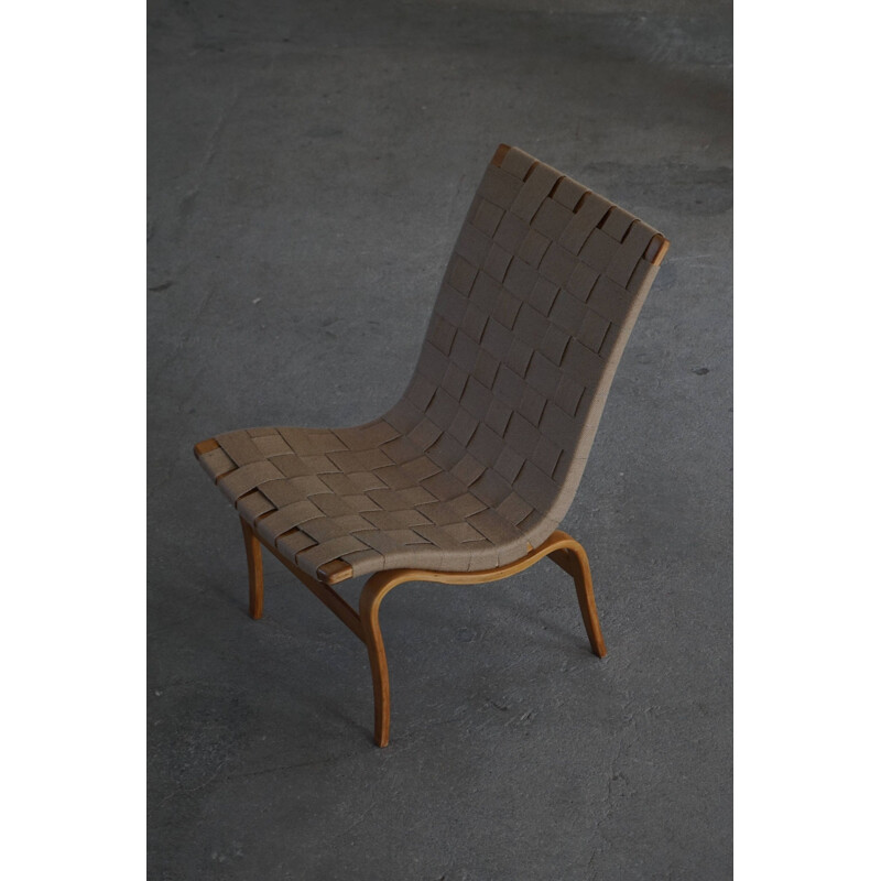 Fauteuil suédois Eva vintage de Bruno Mathsson, 1960