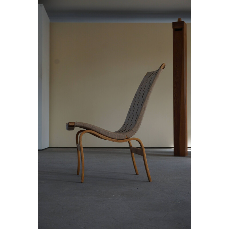 Fauteuil suédois Eva vintage de Bruno Mathsson, 1960