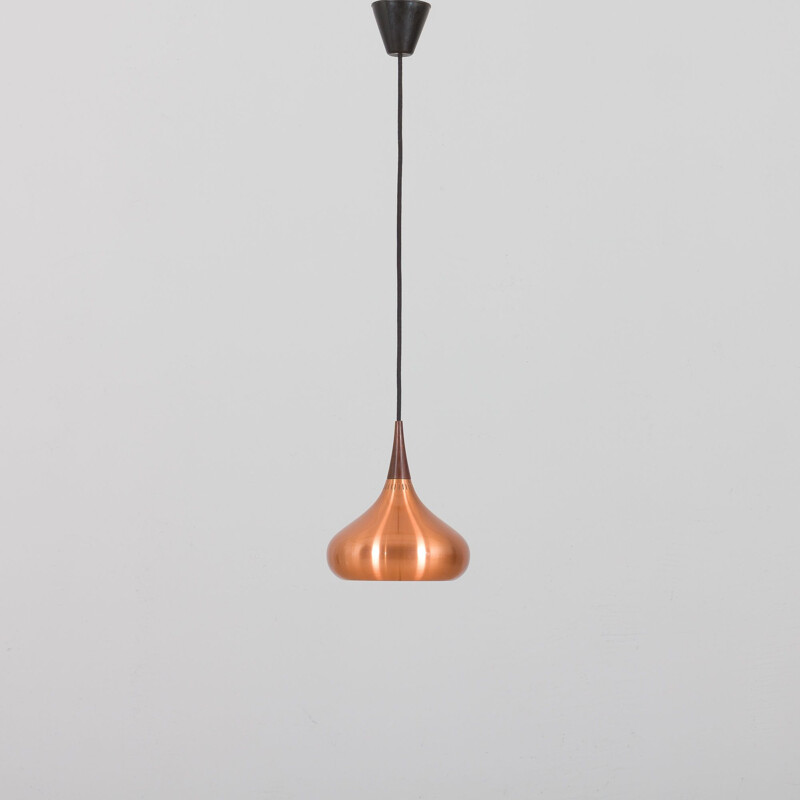 Vintage Copper Orient Hanging pendant Lamp by Jo Hammerborg for Fog & Morup