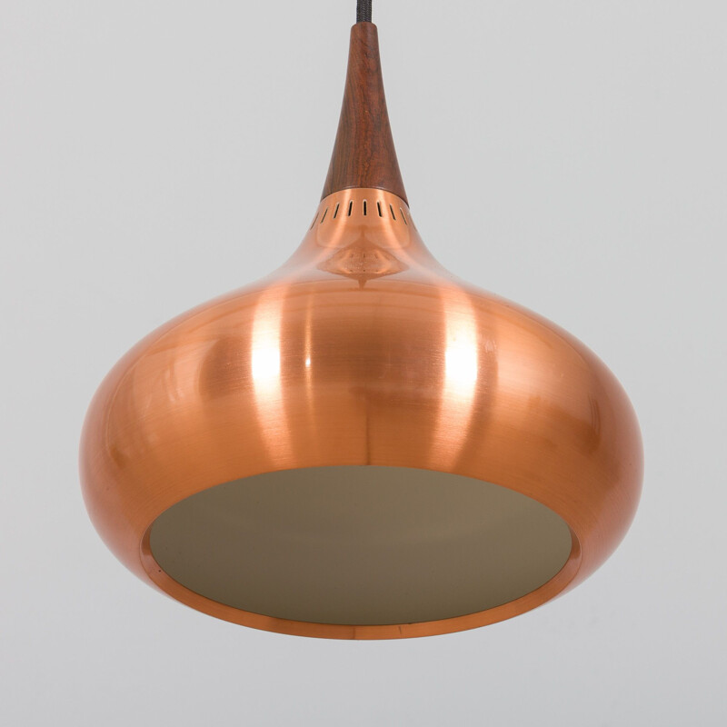 Vintage Copper Orient Hanging pendant Lamp by Jo Hammerborg for Fog & Morup