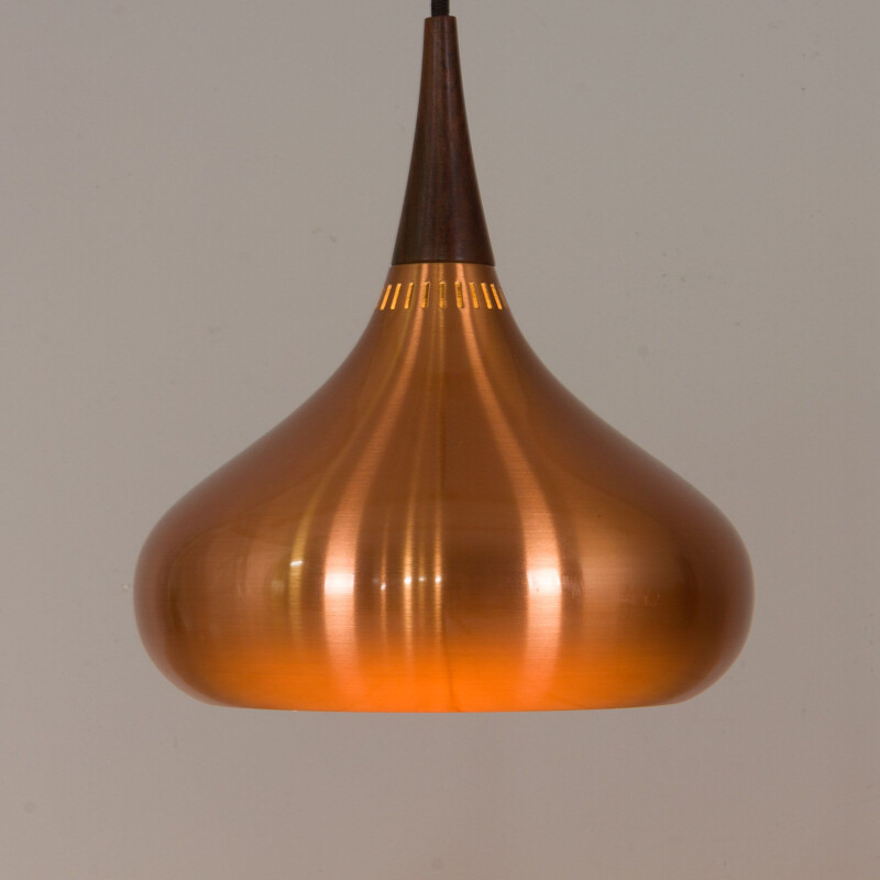 Vintage Copper Orient Hanging pendant Lamp by Jo Hammerborg for Fog & Morup