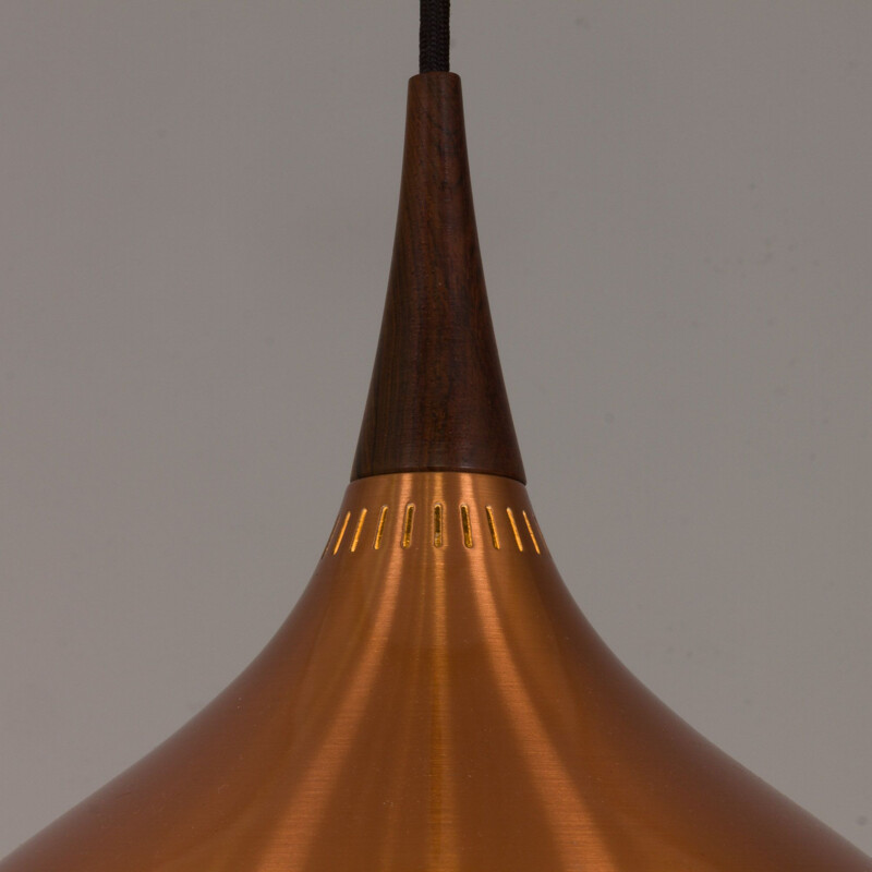 Vintage Copper Orient Hanging pendant Lamp by Jo Hammerborg for Fog & Morup