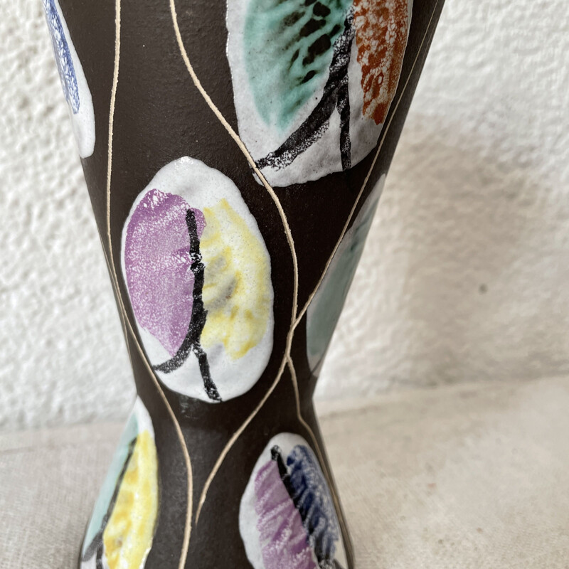 Vintage Diabolo ceramic design vase, 1970