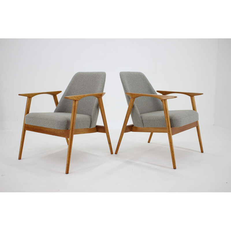 Paire de fauteuils vintage par Miroslav Navratil, Tchécoslovaquie 1960