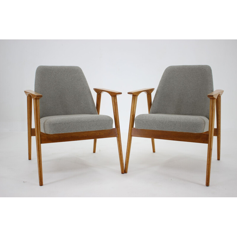 Pair of vintage armchairs by Miroslav Navratil, Czechoslovakia 1960s