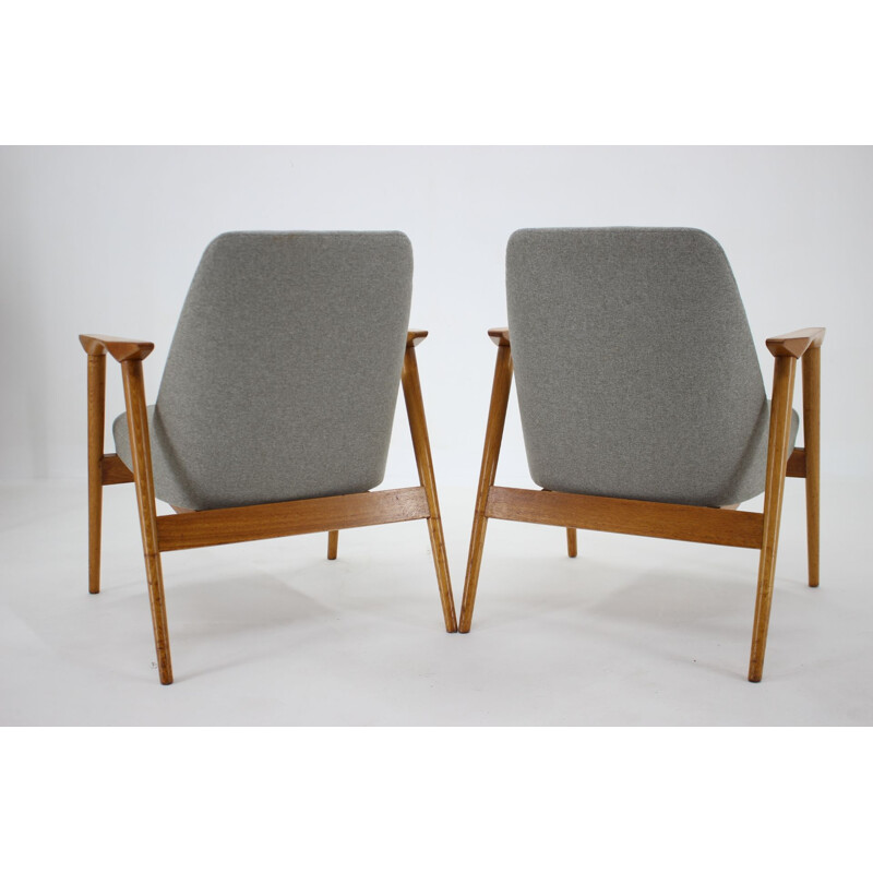 Paire de fauteuils vintage par Miroslav Navratil, Tchécoslovaquie 1960