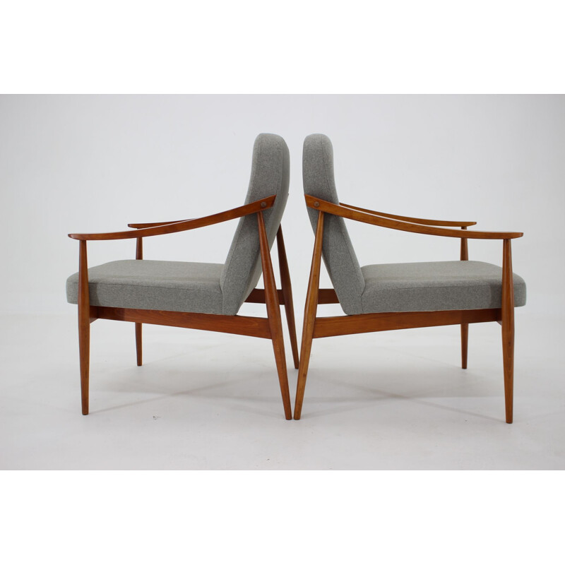 Pair of vintage armchairs by Miroslav Navratil, Czechoslovakia 1960s