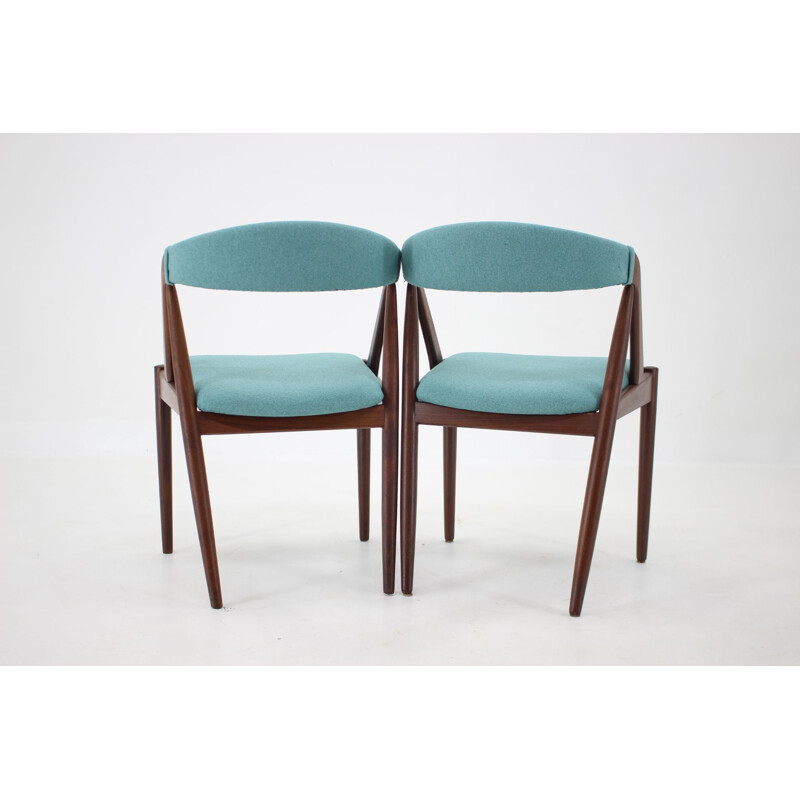 Ensemble de 4 chaises vintage en teck model 31 par Kai Kristiansen pour Shou Andersen, Danemark 1960