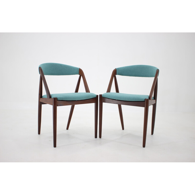 Conjunto de 4 cadeiras de teca vintage modelo 31 por Kai Kristiansen para Shou Andersen, Dinamarca 1960