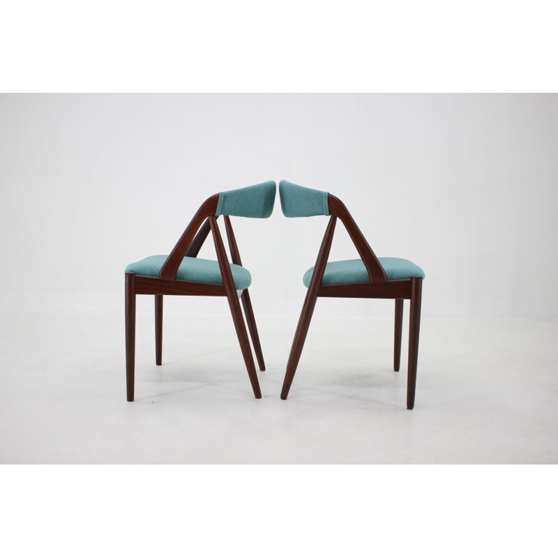 Conjunto de 4 cadeiras de teca vintage modelo 31 por Kai Kristiansen para Shou Andersen, Dinamarca 1960