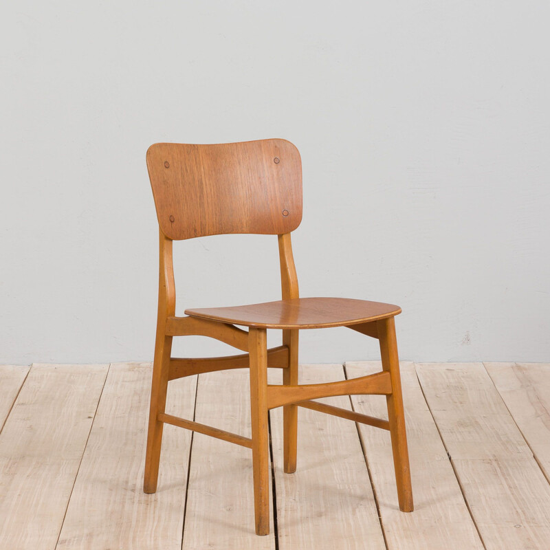 Danish mid-century modern teak desk chair, 1960s