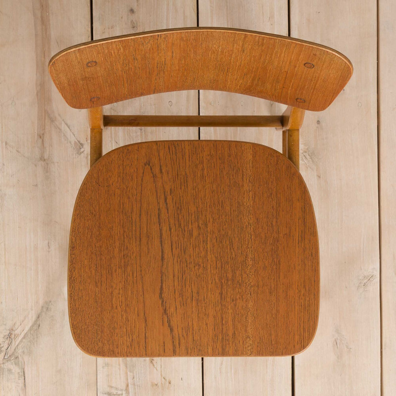 Danish mid-century modern teak desk chair, 1960s