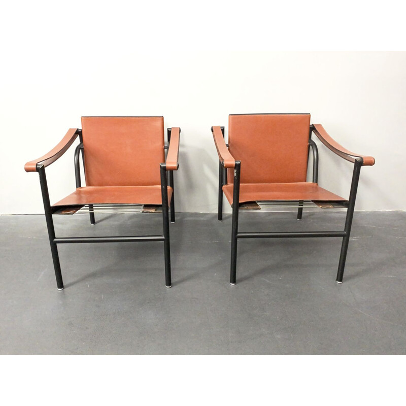 Poltrona vintage LC1 di Le Corbusier, Pierre Jeanneret e Charlotte Perriand per Cassina, Italia anni '70