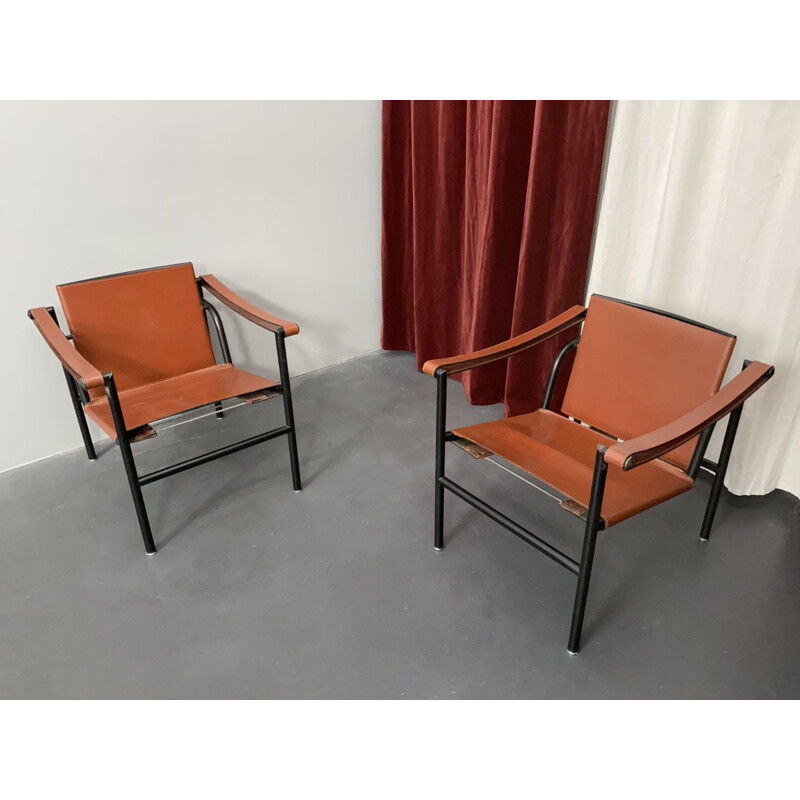 Poltrona vintage LC1 di Le Corbusier, Pierre Jeanneret e Charlotte Perriand per Cassina, Italia anni '70