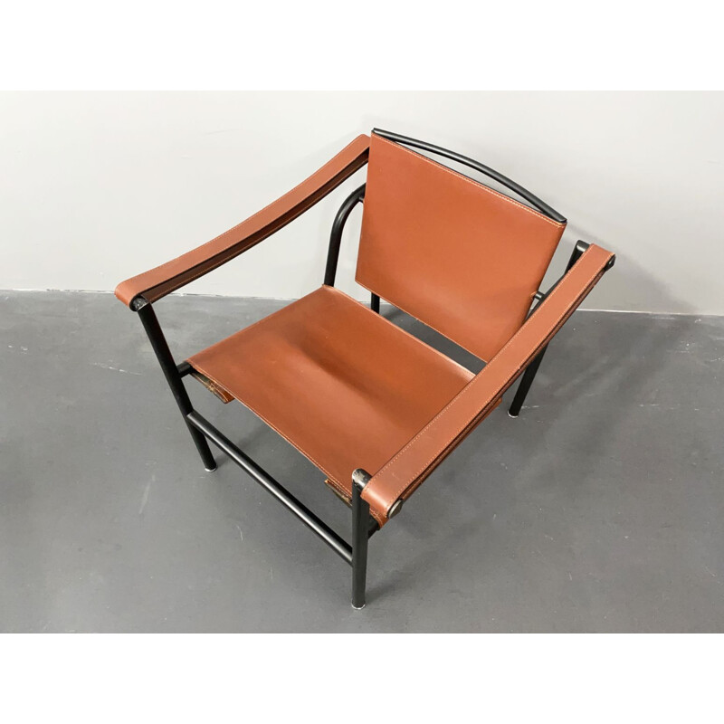 Poltrona Vintage LC1 de Le Corbusier, Pierre Jeanneret e Charlotte Perriand para Cassina, Itália 1970