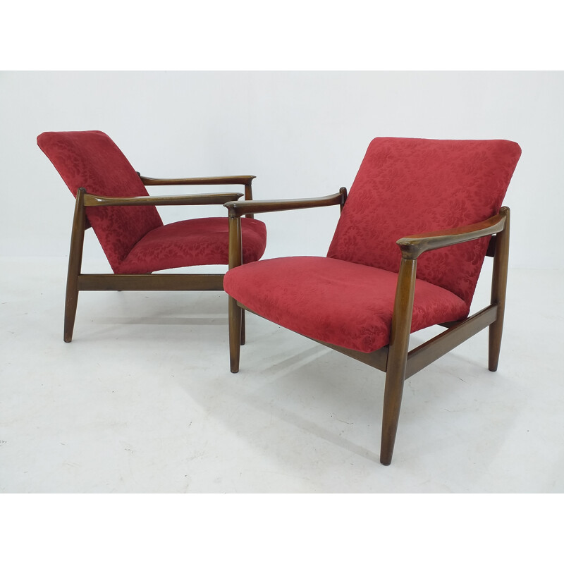 Paar vintage fauteuils van Edmund Homa, 1960