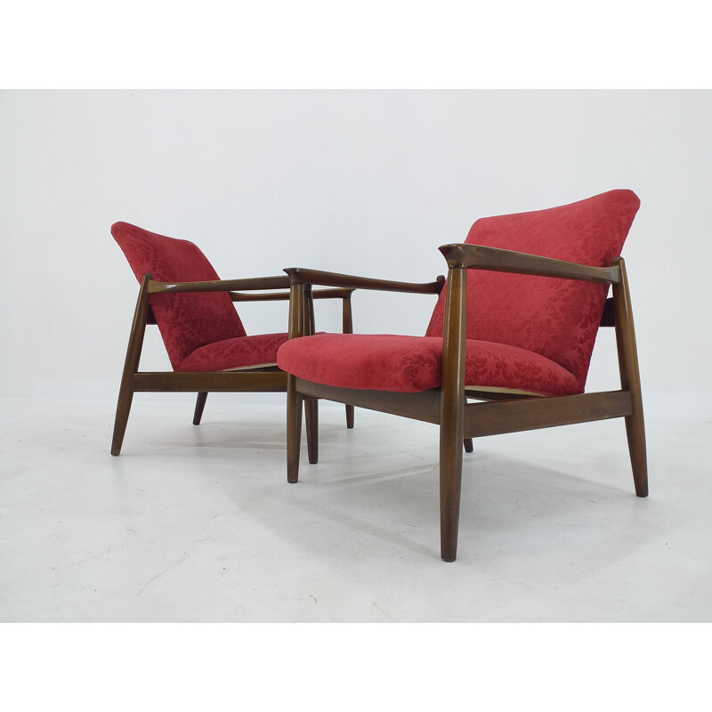 Paar vintage fauteuils van Edmund Homa, 1960