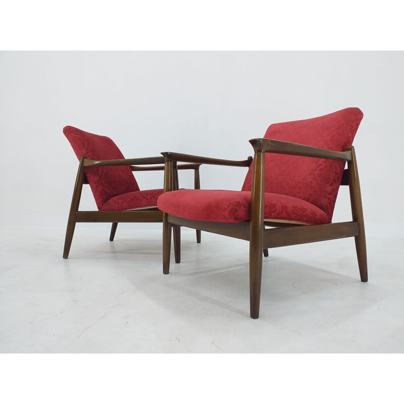 Paire de fauteuils vintage par Edmund Homa, 1960