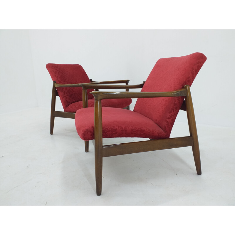 Paar vintage fauteuils van Edmund Homa, 1960
