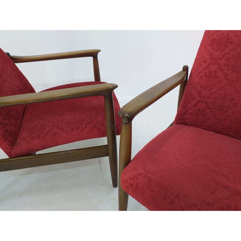 Pair of vintage armchairs by Edmund Homa, 1960