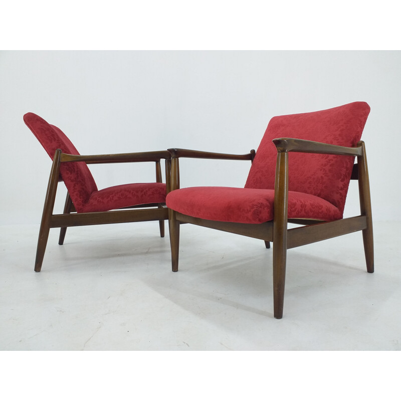 Pair of vintage armchairs by Edmund Homa, 1960