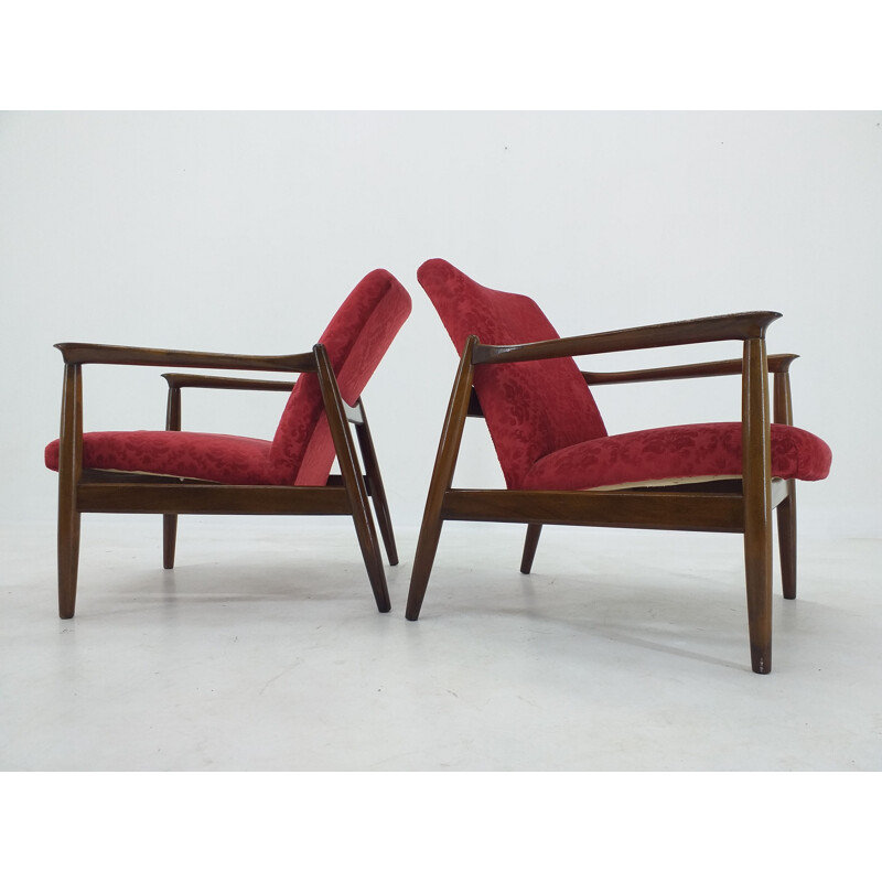 Paar vintage fauteuils van Edmund Homa, 1960