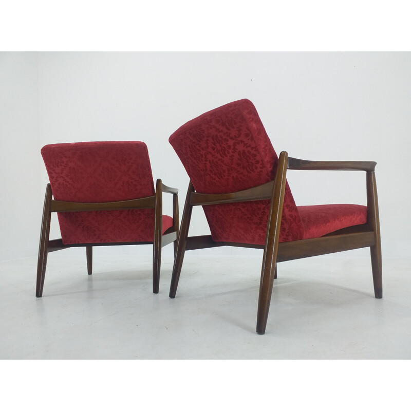 Pair of vintage armchairs by Edmund Homa, 1960