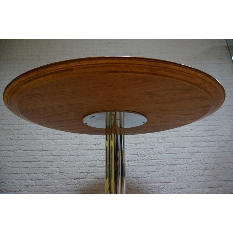 Mid-century modern round table by Florence for Knoll International Kiga S.p.A, 1960s