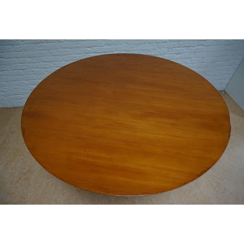 Mid-century modern round table by Florence for Knoll International Kiga S.p.A, 1960s