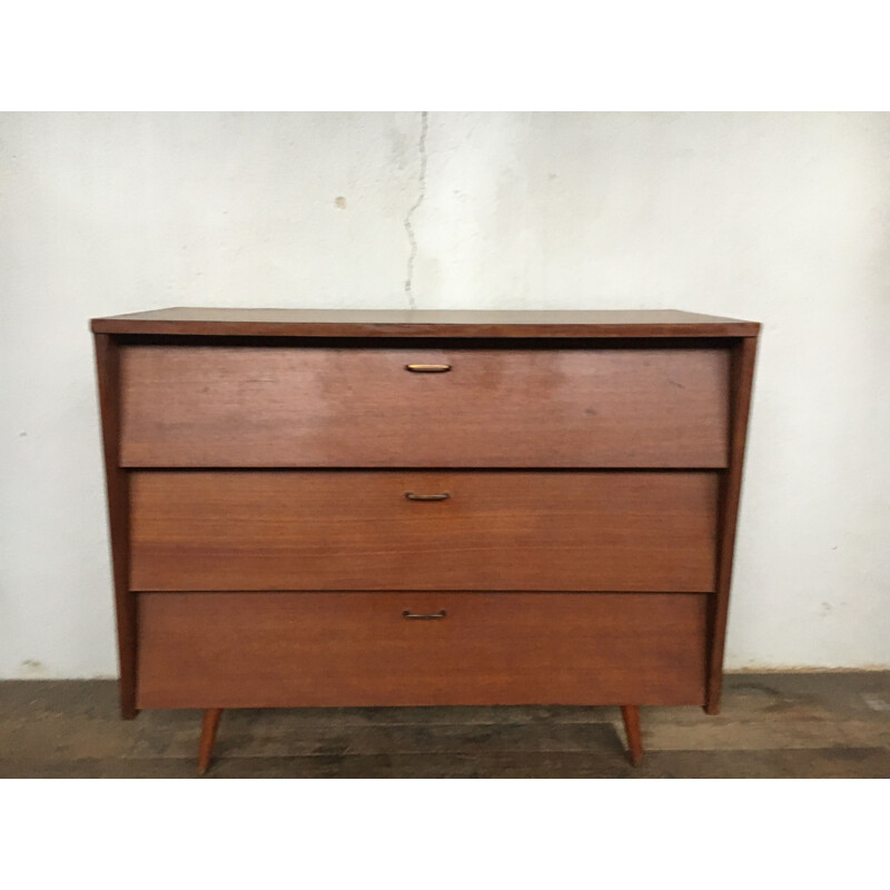 Vintage single colour chest of drawers, 1950