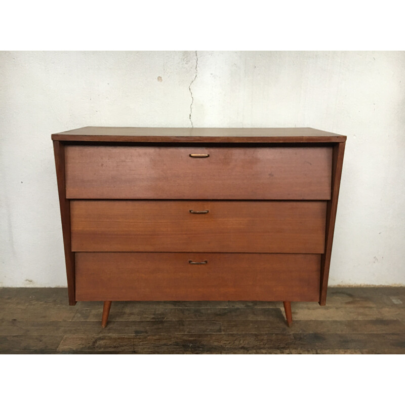 Vintage single colour chest of drawers, 1950