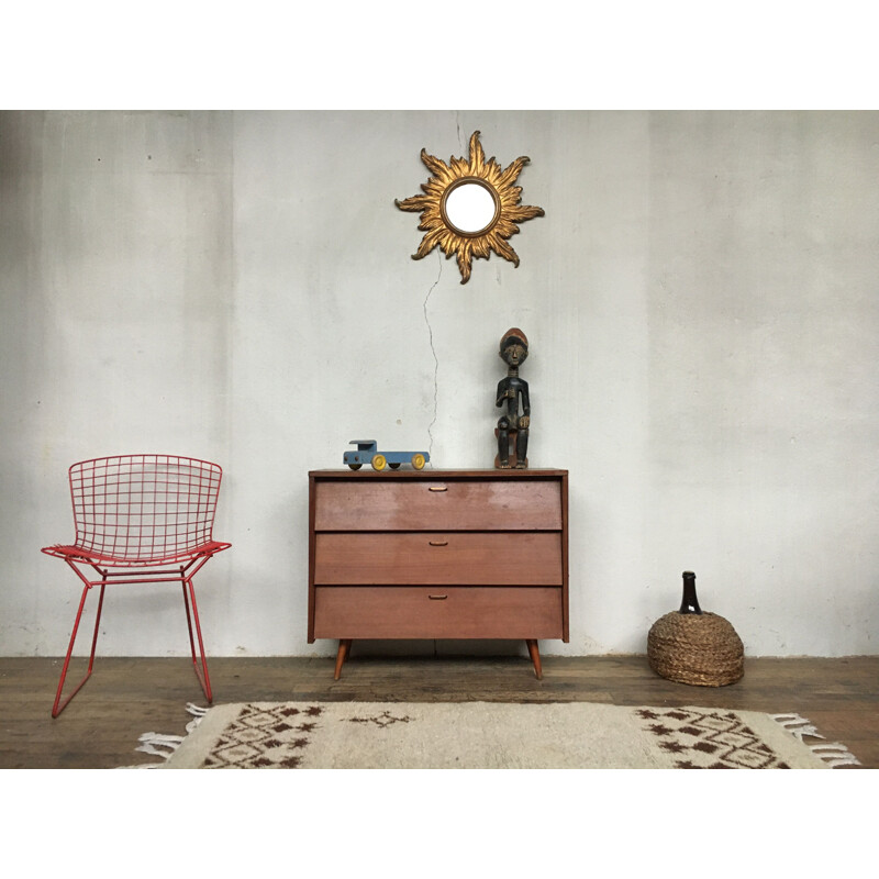 Vintage single colour chest of drawers, 1950