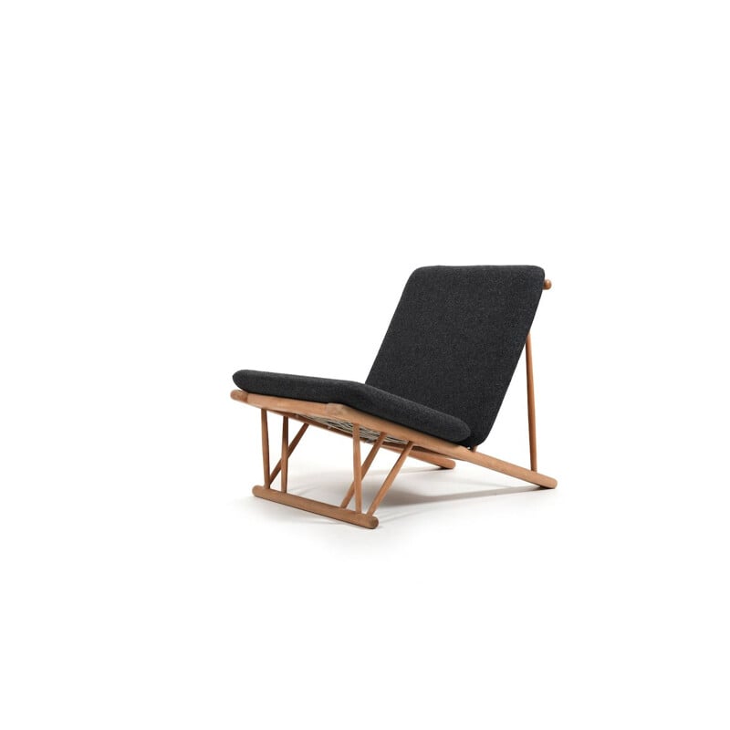 Vintage beechwood armchair J58 by Poul M.Volther for FDB Møbler, Denmark 1954