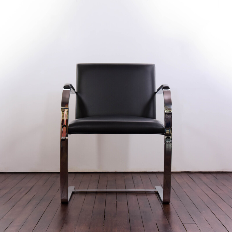 Pair of vintage Brno armchairs by L. Mies van der Rohe for the Tugendhat House in Brno, 1930s