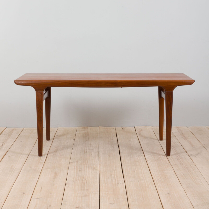 Teak vintage extendable dining table by Johannes Andersen for Uldum Møbelfabrik, Denmark 1960s
