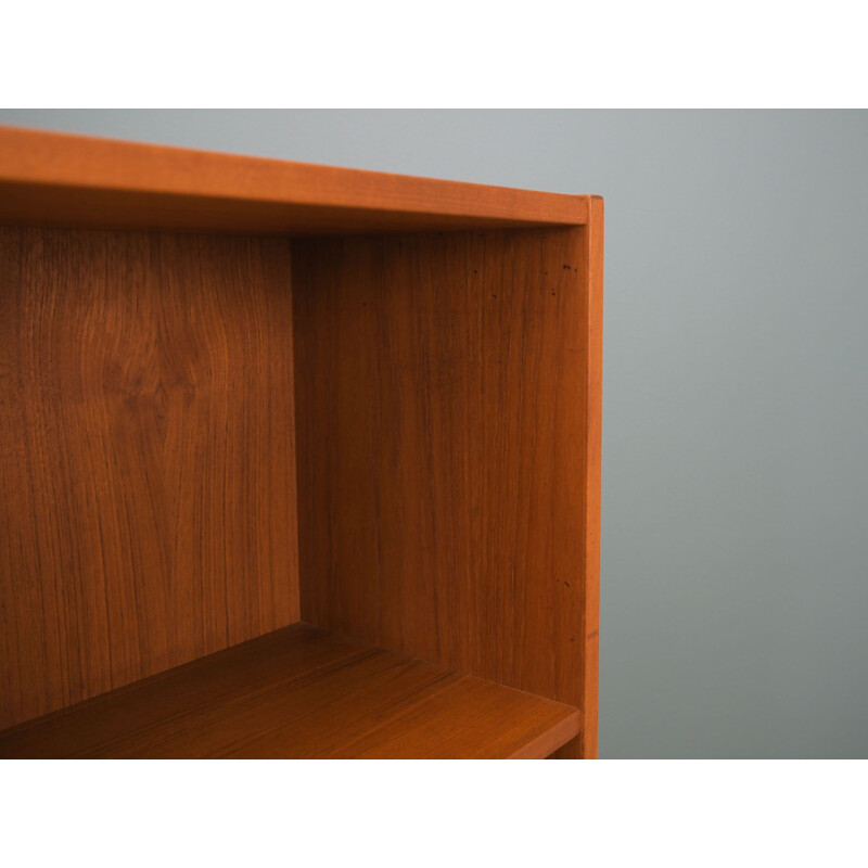 Vintage teak bookcase danish design, Denmark 1970s