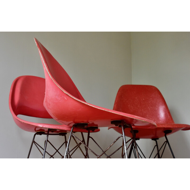 Vintage fibreglass chair by Miroslav Navratil for Vertex, Czechoslovakia 1959s