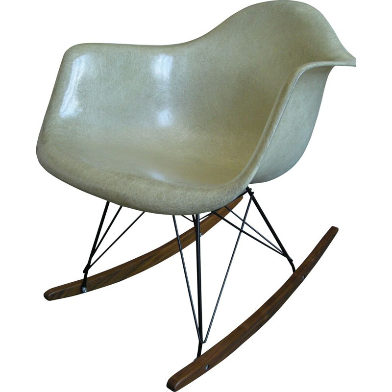 Silla mecedora vintage de Eames para Zenith Plastics, 1950