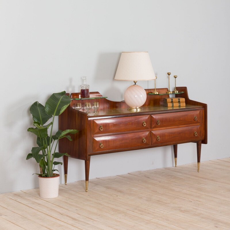 Mid-century italian credenza in walnut by Paolo Buffa, 1950s