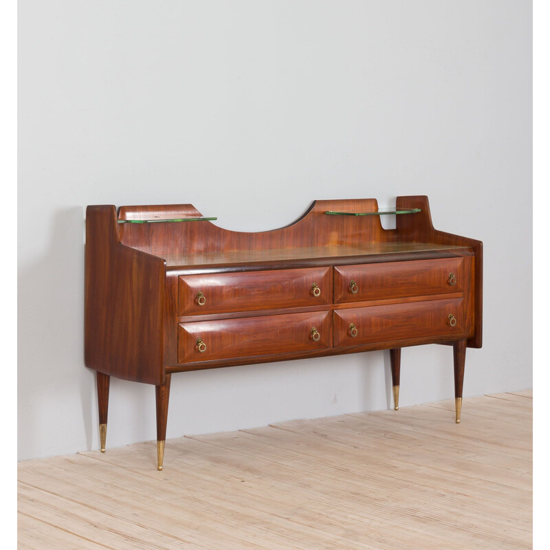 Mid-century italian credenza in walnut by Paolo Buffa, 1950s