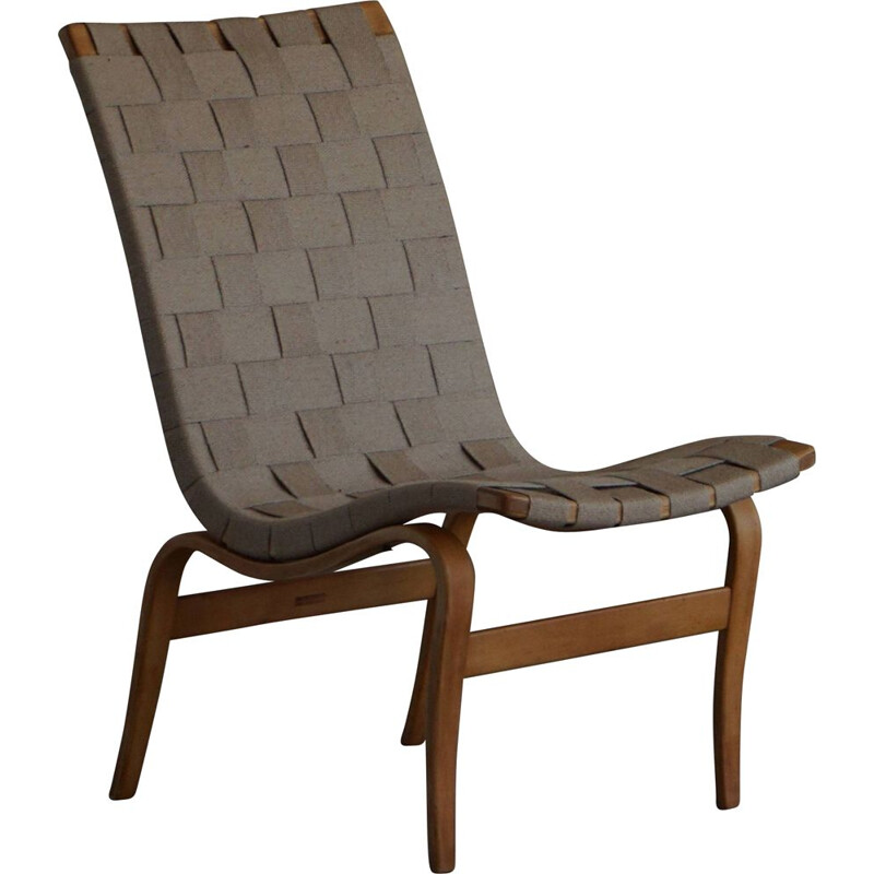 Mid century model Eva swedish easy chair by Bruno Mathsson, 1960s