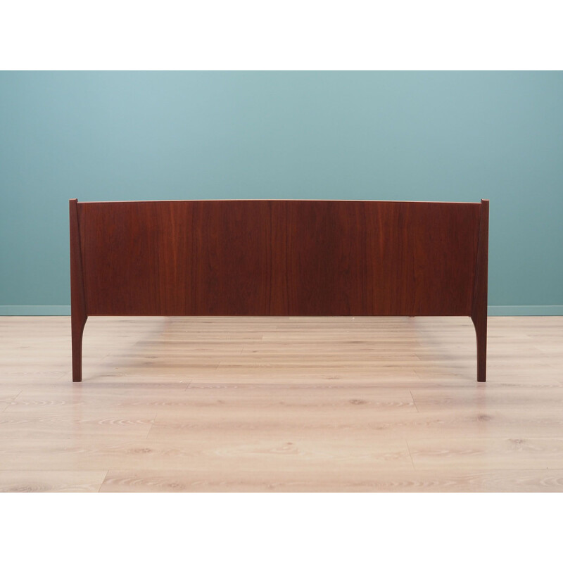 Mid-century Danish teak bed for Omann Jun, 1970s