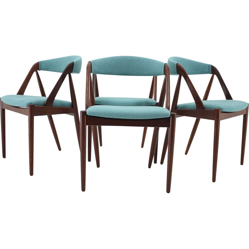 Set of 4 vintage teak chairs model 31 by Kai Kristiansen for Shou Andersen, Denmark 1960