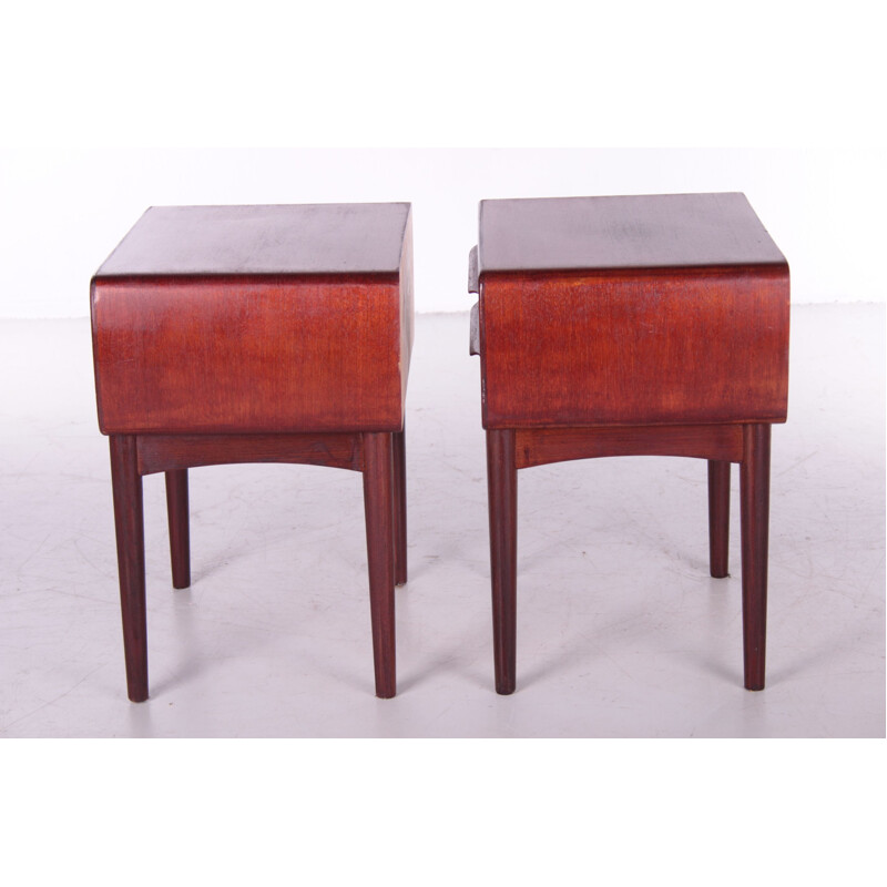 Pair of vintage night stands by Johannes Andersen for c.f.Silkeborg, Denmark 1960s