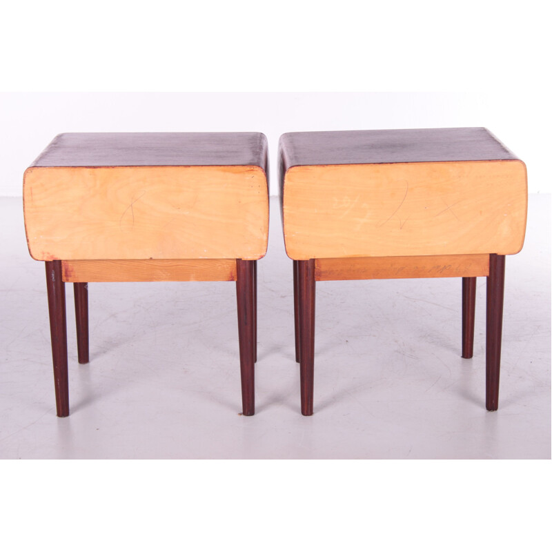 Pair of vintage night stands by Johannes Andersen for c.f.Silkeborg, Denmark 1960s