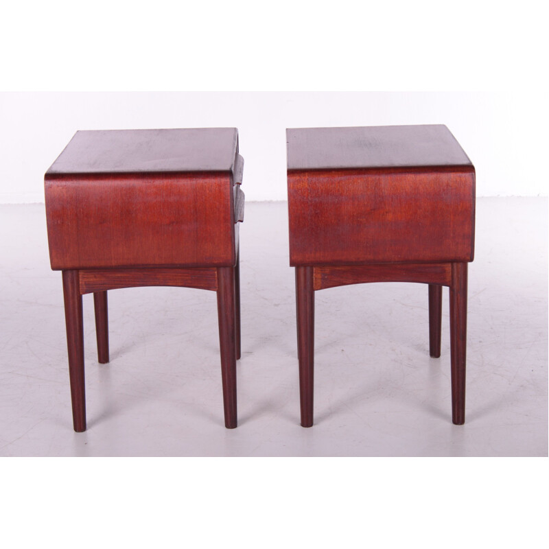 Pair of vintage night stands by Johannes Andersen for c.f.Silkeborg, Denmark 1960s