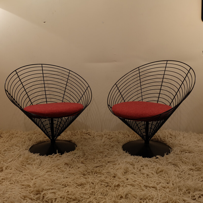 Pair of armchairs "Wire", Verner PANTON - 1990s